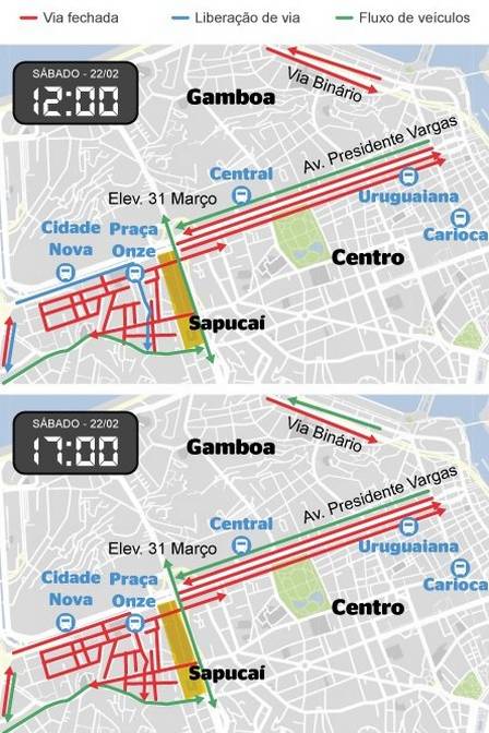 Rio J Tem Interdi Es No Tr Nsito Para Os Desfiles No Samb Dromo