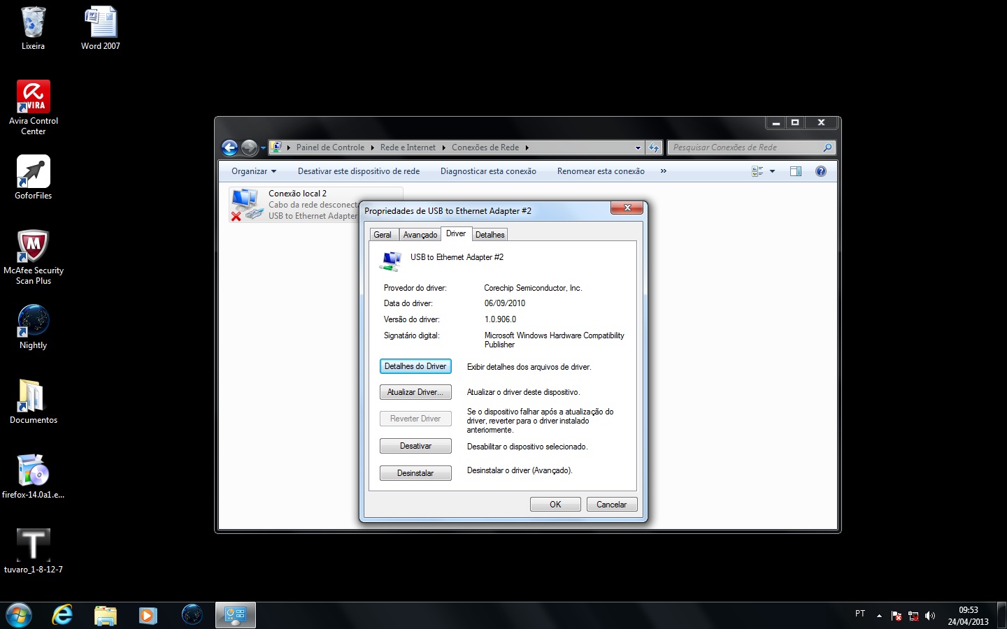 Corechip semiconductor usb to ethernet driver