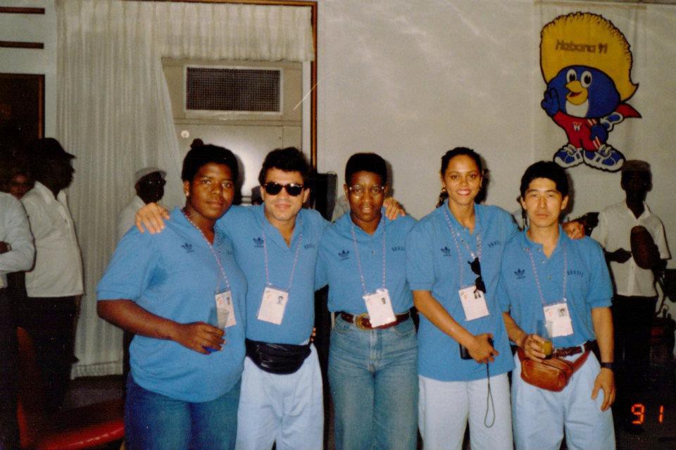 Soraia André, do judô, no Pan de Havana 1991 - Arquivo Pessoal
