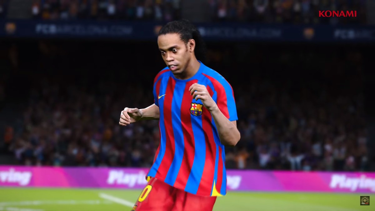 Ronaldinho no PES 2020 - Reprodução