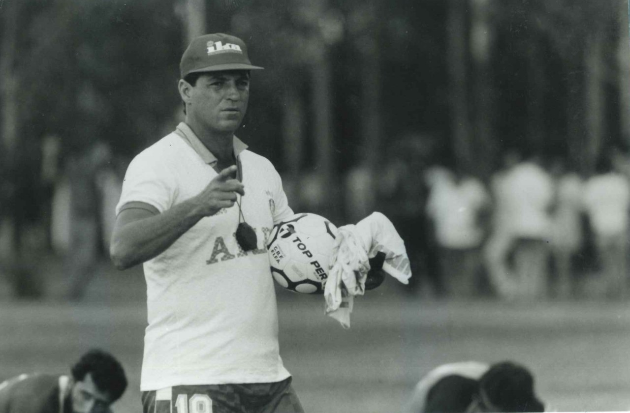 Abel Braga em sua primeira passagem pelo Inter, de 1988 a 1989 - Luis Fernando/Banco de Dados/Agência RBS