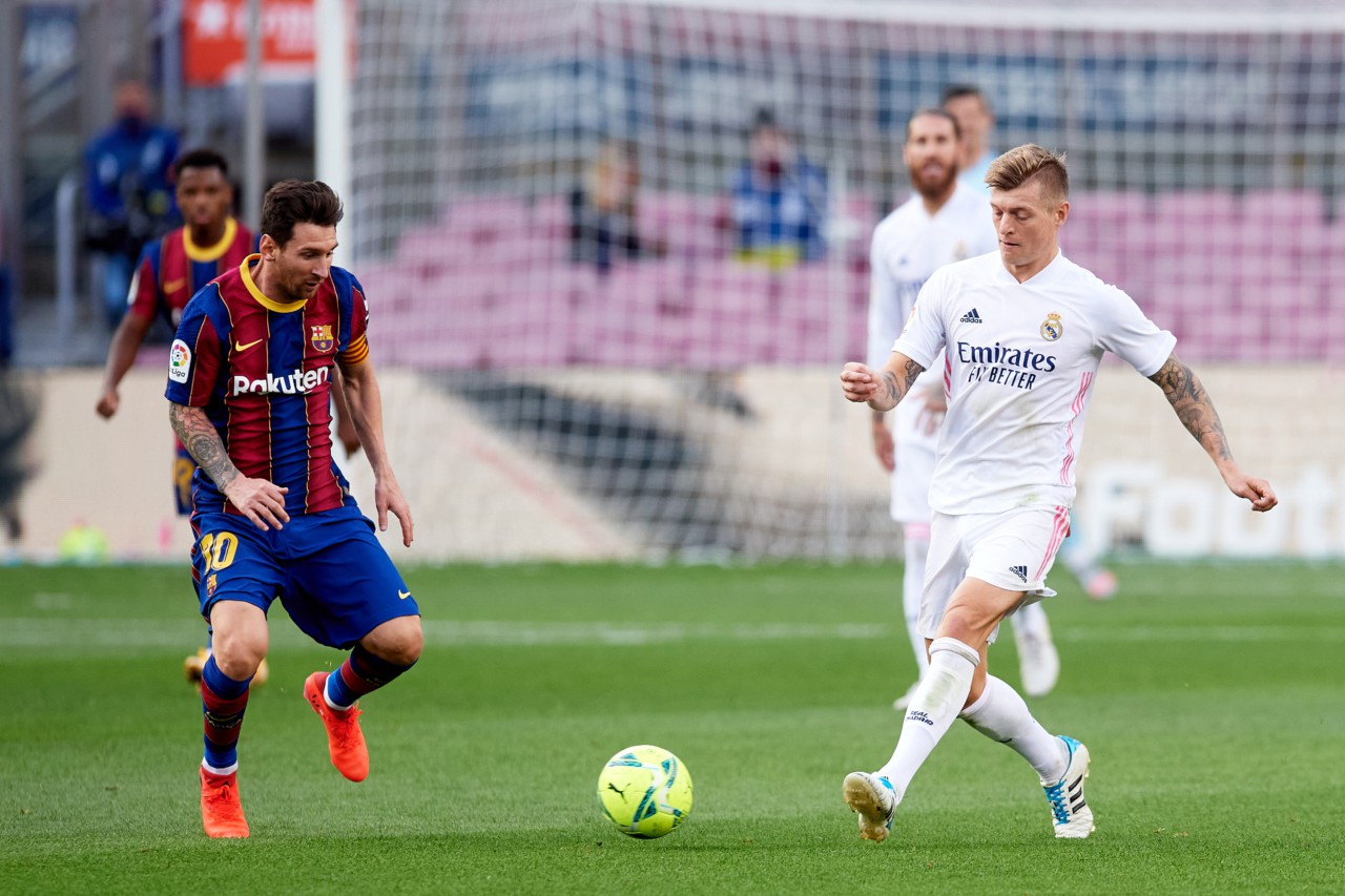 Barcelona de Messi e Real Madrid de Toni Kroos são associações - Getty Images