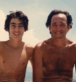Fernando Meligeni e o pai - Arquivo pessoal