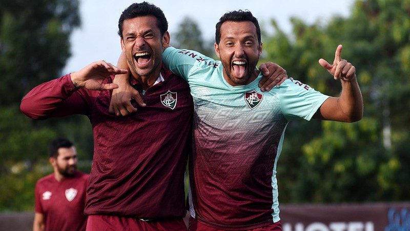 Fred e Nenê são os mais brincalhões no vestiário tricolor - Mailson Santana / Fluminense FC