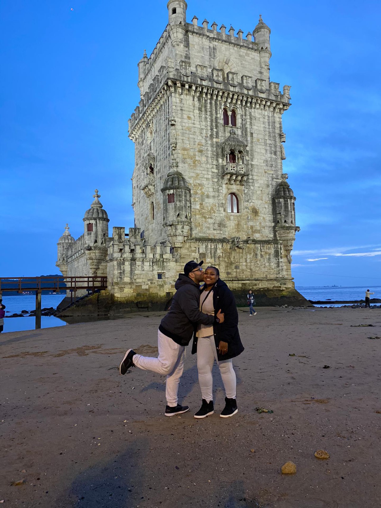 Rochele Nunes e o marido Felipe: vida nova em Portugal - Arquivo pessoal