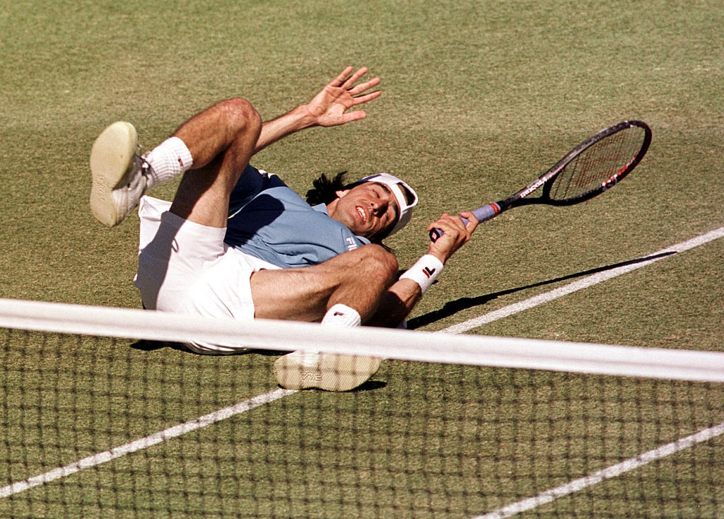 Fernando Meligeni na semifinal da Copa Davis de 2000 - Getty Images