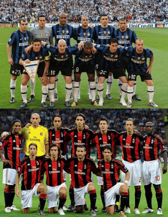 Inter e Milan em 2010 - Divulgação