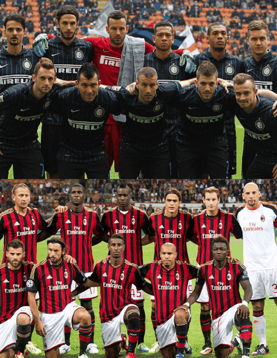 Inter e Milan em 2014 - Divulgação