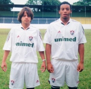 Renanzinho e Marcelo, em Xerém, Fluminense - Arquivo pessoal