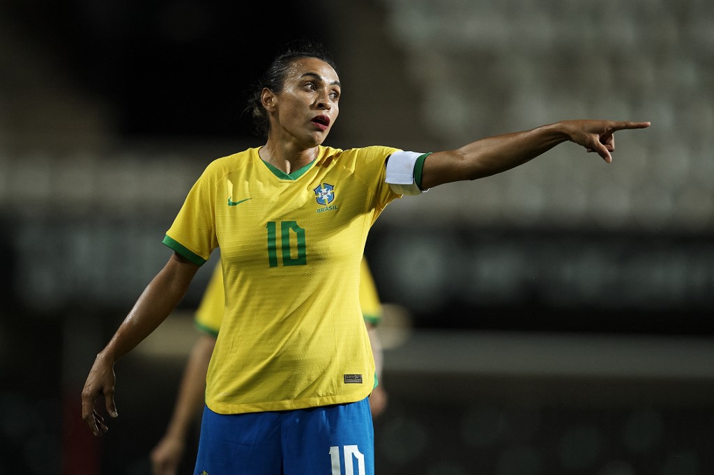 Marta, camisa 10 da seleção brasileira feminina - JOSE BRETON / AFP