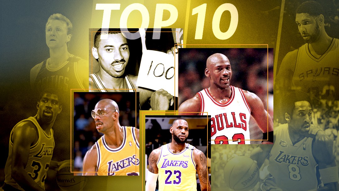 Quem são os 10 melhores jogadores de todos os tempos da NBA? > No