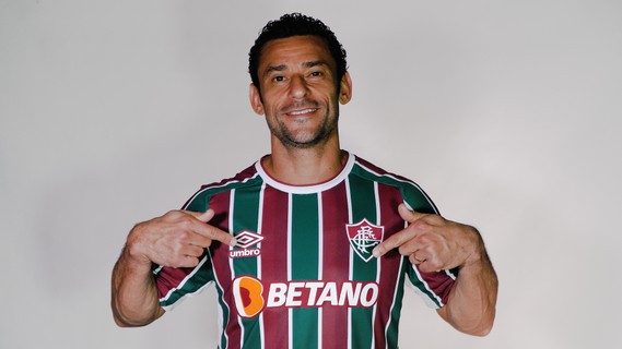Fred foi o modelo no anúncio do novo patrocínio master - Divulgação / Fluminense FC