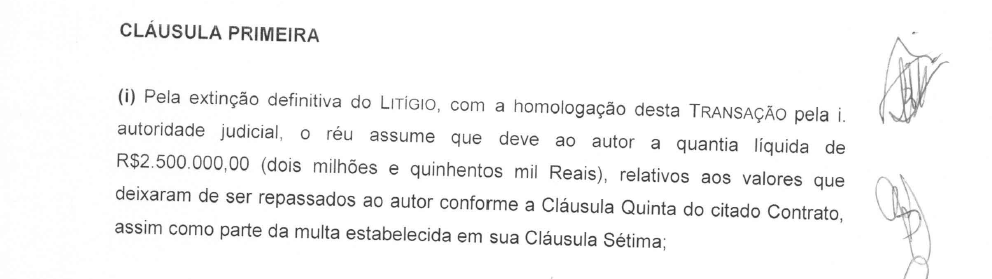 Em acordo, Bonsucesso reconheceu dívida de R$ 2,5 milhões com uma empresa - Reprodução