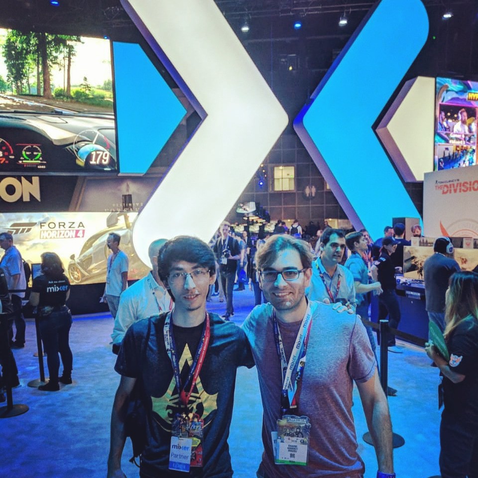 Felipe "Hayashii" durante a E3 de 2018 - Arquivo pessoal