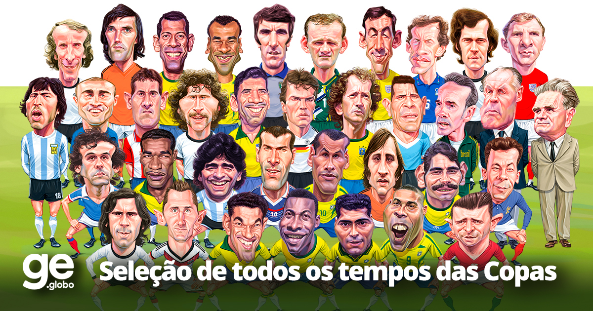 FIFA coloca trio brasileiro na seleção de todos os tempos do futebol • DOL