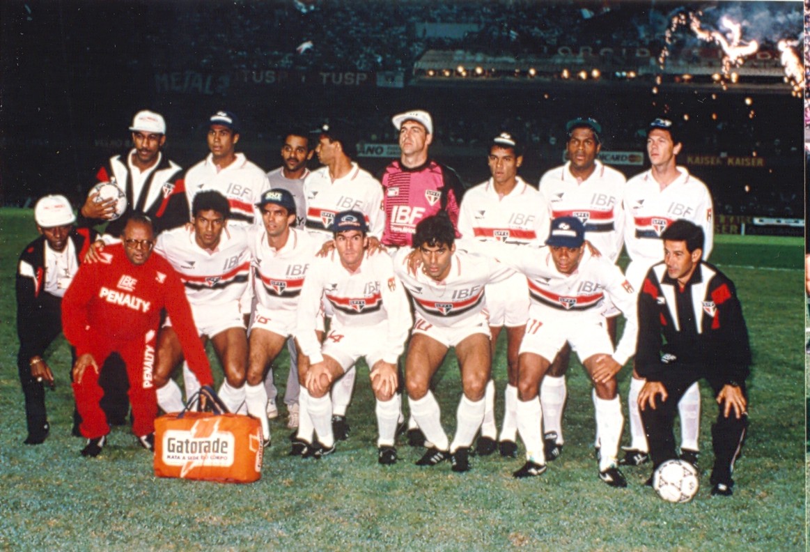 Time do São Paulo que iniciou a partida contra o Newells Old Boys, na Libertadores de 1992 - Arquivo Histórico do São Paulo Futebol Clube