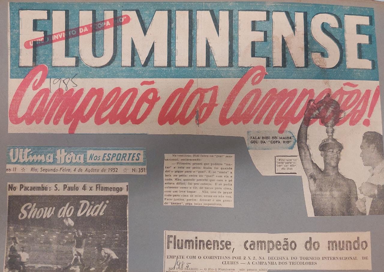 GLOBO ESPORTE RJ DE HOJE/COPA RIO.FLUMINENSE CAMPEÃO MUNDIAL 1952/ FIFA  RECONHECE TITULO?@knalflu95 