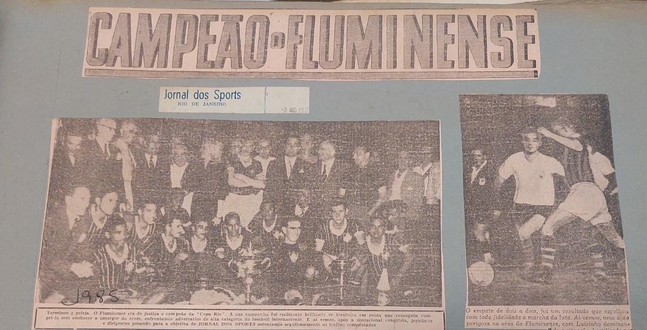 Fluminense - Campeão da Copa Rio Internacional 1952 