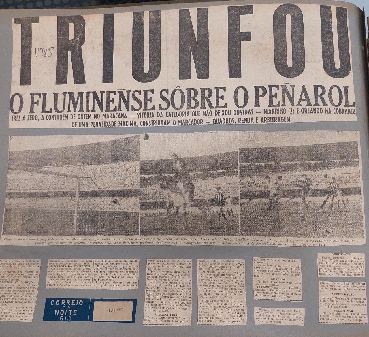 FLUMINENSE HISTÓRICO on X: O dia 02/08/1952 jamais sairá da história do  Fluminense: o clube acabara de conquistar seu primeiro título internacional  de forma invicta! Os jornais da época noticiavam na manchete