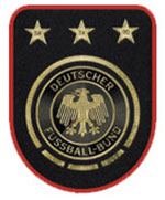 Foi a única vez que o emblema circular da federação alemã veio com um escudo ao fundo.