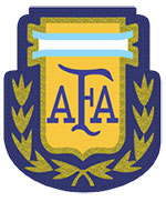 Pela segunda Copa consecutiva, o escudo da federação argentina trazia folhas de louro em seu entorno.