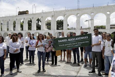 Ato por justiça e segurança organizado por amigos e parentes do guia de turismo Daniel Mascarenhas