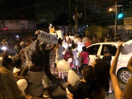 Manifestação na Pavuna pela morte do adolescente Denilson