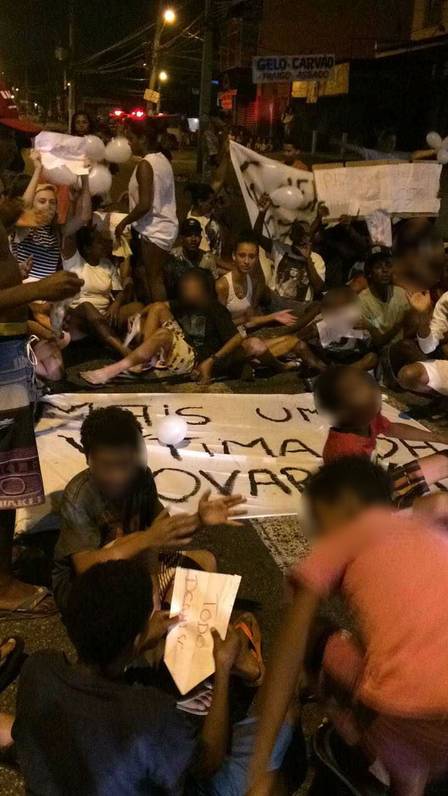 Manifestação na Pavuna pela morte do adolescente Denilson Moraes