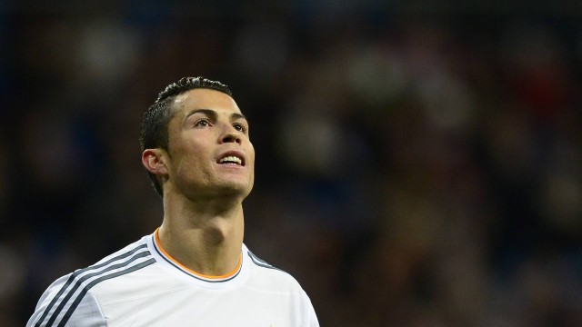 Cristiano Ronaldo no último jogo do Real Madrid
