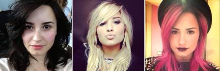 Demi Lovato já fez várias transformações em seu cabelo