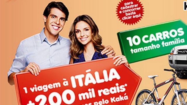 Kaká e Carol Celico na campanha publicitária
