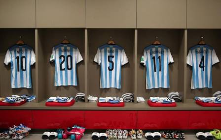 Camisas dos jogadores da Argentina