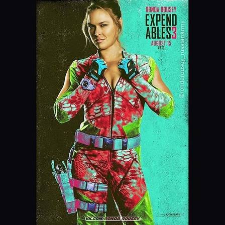 Campeã do UFC Ronda Rousey, em lançamento de ‘Mercenários 3’, aposta em