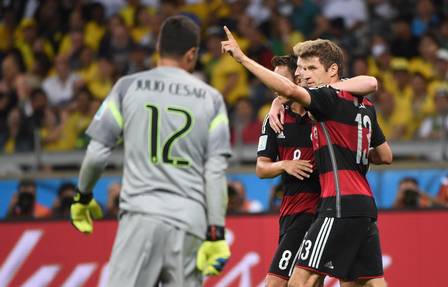 Alemanha aplicou a goleada histórica de 7 a 1 sobre a seleção brasileira na Copa do Mundo 2014