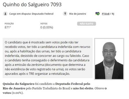 Quinho do Salgueiro foi candidato a deputado federal nas últimas eleições