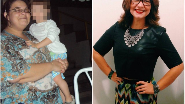 Daniela perdeu 50kg motivada pelo filho