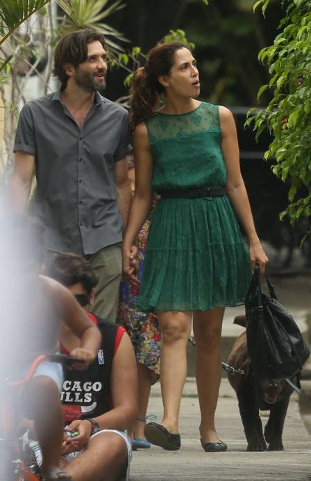 Camila Pitanga com Sergio Siviero: ela estava solteira desde setembro de 2013