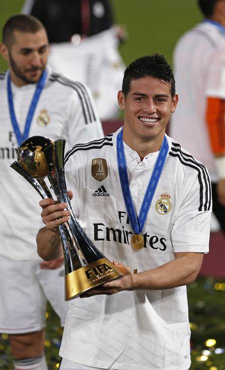 James foi campeão mundial com o Real Madrid