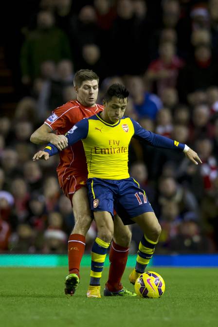 Sánchez em ação pelo Arsenal