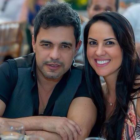 Zezé Di Camargo e Graciele Lacerda assumiram o namoro em maio