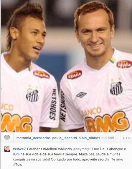 O atacante Zé Love, ex-companheiro de Neymar no Santos, deixou seu recado