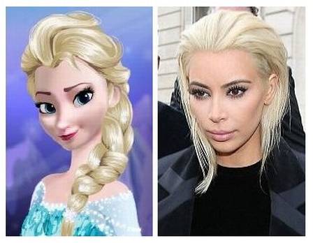 Kim Kardashian x Elsa, de “Frosen”