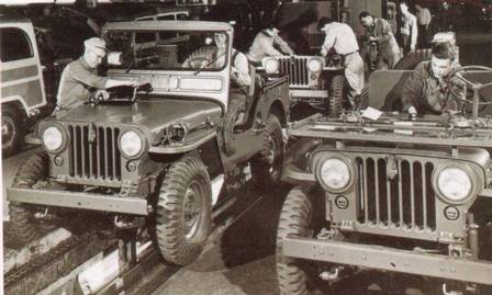Toledo começou a fabricar Jeep na Segunda Guerra. Na foto, a produção do Willys M38 em 1951