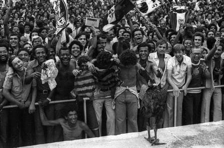 Um urubu fez a festa dos vascaínos na final entre Flamengo e Vasco do Estadual de 1974