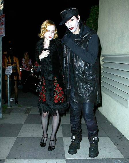 Evan Rachel Wood e Marilyn Manson.