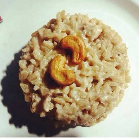 Risoto de arroz integral com shitake