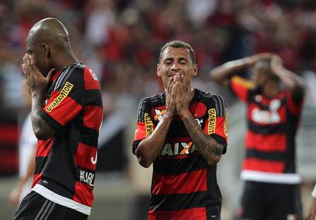 O Flamengo só deu um chute ao gol durante toda a partida