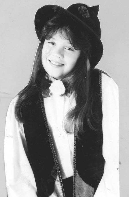 Simony ainda criança, em 1988