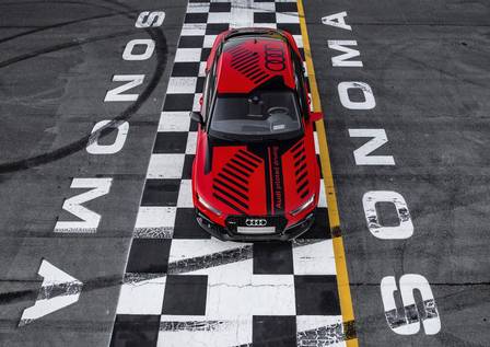 Audi RS 7 autônomo no circuito de Sonoma -