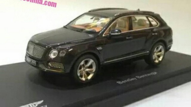 Site chinês teve acesso a imagens de baixa qualidade, mas reveladoras da miniatura do Bentley Bentayga -